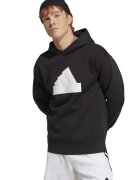 adidas Sportswear Худи с лого и стандартна кройка - Бял/Черен