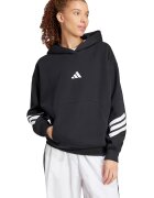 adidas Sportswear Худи с памук с джоб кенгуру Черен/Бял