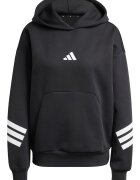 adidas Sportswear Худи с памук с джоб кенгуру Черен/Бял