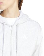 adidas Sportswear Худи с памук с цип Бял/Светло сив