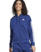 adidas Sportswear Худи с памук с цип - Тъмносин/Бял