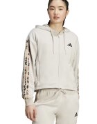 adidas Sportswear Худи с цип и два джоба Светлокафяв/Светло бежово