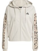 adidas Sportswear Худи с цип и два джоба Светлокафяв/Светло бежово