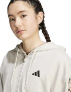 adidas Sportswear Худи с цип и два джоба Светлокафяв/Светло бежово