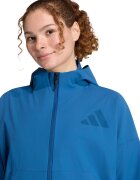 adidas Sportswear Худи с цип и джобове Син