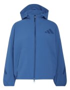 adidas Sportswear Худи с цип и джобове Син