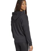 adidas Sportswear Худи с цип и лого Бял/Черен