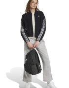 adidas Sportswear Худи с цип и лого - Черен/Сребрист