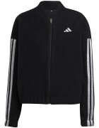 adidas Sportswear Худи с цип и лого - Черен/Сребрист