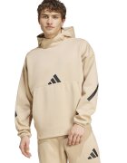 adidas Sportswear Худи Z.N.E. с паднали ръкави - Бежов/Избеляло черно