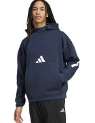 adidas Sportswear Худи Z.N.E. с паднали ръкави - Бял/Тъмносин