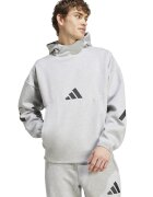 adidas Sportswear Худи Z.N.E. с паднали ръкави - Черен/Светлосив меланж