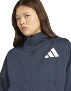 adidas Sportswear Худи Z.N.E. с паднали ръкави и скосени джобове Бял/Тъмносин