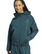 adidas Sportswear Худи Z.N.E. с паднали ръкави и скосени джобове Тъмнозелен