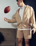 adidas Sportswear Худи Z.N.E. с цип Бежов/Тъмнобежово