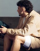 adidas Sportswear Худи Z.N.E. с цип Бежов/Тъмнобежово