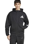 adidas Sportswear Худи Z.N.E. с цип - Бял/Черен