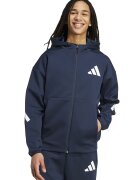 adidas Sportswear Худи Z.N.E. с цип - Бял/Тъмносин