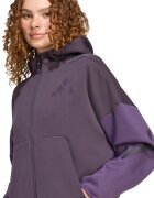 adidas Sportswear Худи Z.N.E с цип и паднали ръкави Виолетов/Тъмновиолетов
