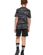 adidas Sportswear Камуфлажни шорти с памук Черен/Избеляло черно