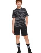 adidas Sportswear Камуфлажни шорти с памук Черен/Избеляло черно