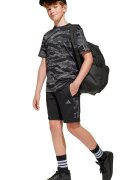 adidas Sportswear Камуфлажни шорти с памук Черен/Избеляло черно