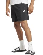 adidas Sportswear Къс панталон с джобове встрани Бял/Черен