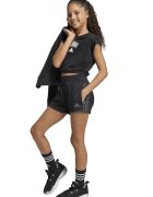 adidas Sportswear Къс панталон с еластична талия Черен/Сив