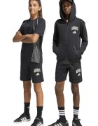 adidas Sportswear Къс панталон с лого Черен/Мръснобял
