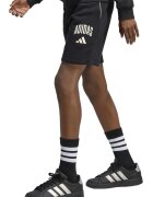 adidas Sportswear Къс панталон с лого Черен/Мръснобял