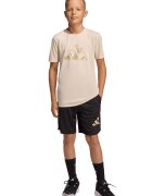 adidas Sportswear Къс спортен екип с лого Черен/Бежов