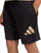 adidas Sportswear Къс спортен екип с лого Черен/Бежов