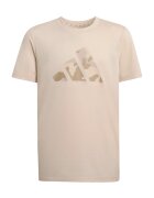 adidas Sportswear Къс спортен екип с лого Черен/Бежов