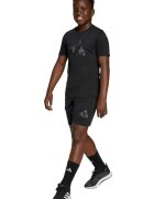 adidas Sportswear Къс спортен екип с лого Черен/Сив