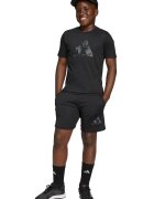 adidas Sportswear Къс спортен екип с лого Черен/Сив