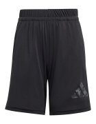 adidas Sportswear Къс спортен екип с лого Черен/Сив