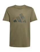 adidas Sportswear Къс спортен екип с лого Каки