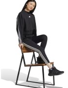adidas Sportswear Къс суитшърт с овално деколте - Бял/Черен