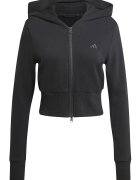 adidas Sportswear Късо худи с лого Черен