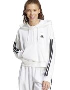 adidas Sportswear Късо худи с цип - Черен/Бял