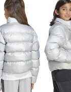 adidas Sportswear Късо капитоирано зимно яке със странични джобове Сребрист