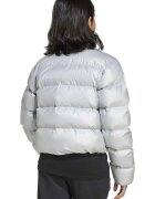 adidas Sportswear Късо капитоирано зимно яке със странични джобове Сребрист