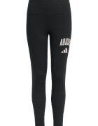 adidas Sportswear Клин с миди талия и лого Черен/Мръснобял