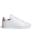 adidas Sportswear Кожени спортни обувки Advantage с еко кожа - Мръснобял/Прашно розово