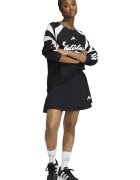 adidas Sportswear Набрана пола с контрастни кантове Черен