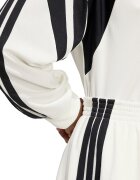 adidas Sportswear Набрана пола с контрастни кантове Черен/Мръснобял