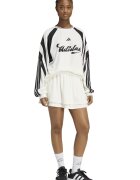 adidas Sportswear Набрана пола с контрастни кантове Черен/Мръснобял