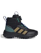 adidas Sportswear Непромокаеми боти - Черен/Сиво-кафяв/Аква зелено