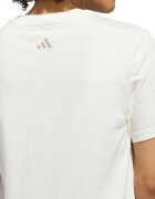 adidas Sportswear Памучна тениска Cursive с лого Мръснобял