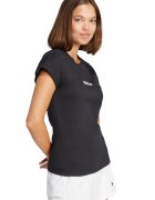 adidas Sportswear Памучна тениска Essentials с овално деколте Черен/Бял